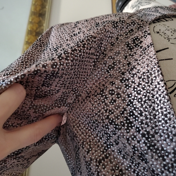 Vintage A.J. Bari snake print open back cocktail dress - Picture 15 of 16